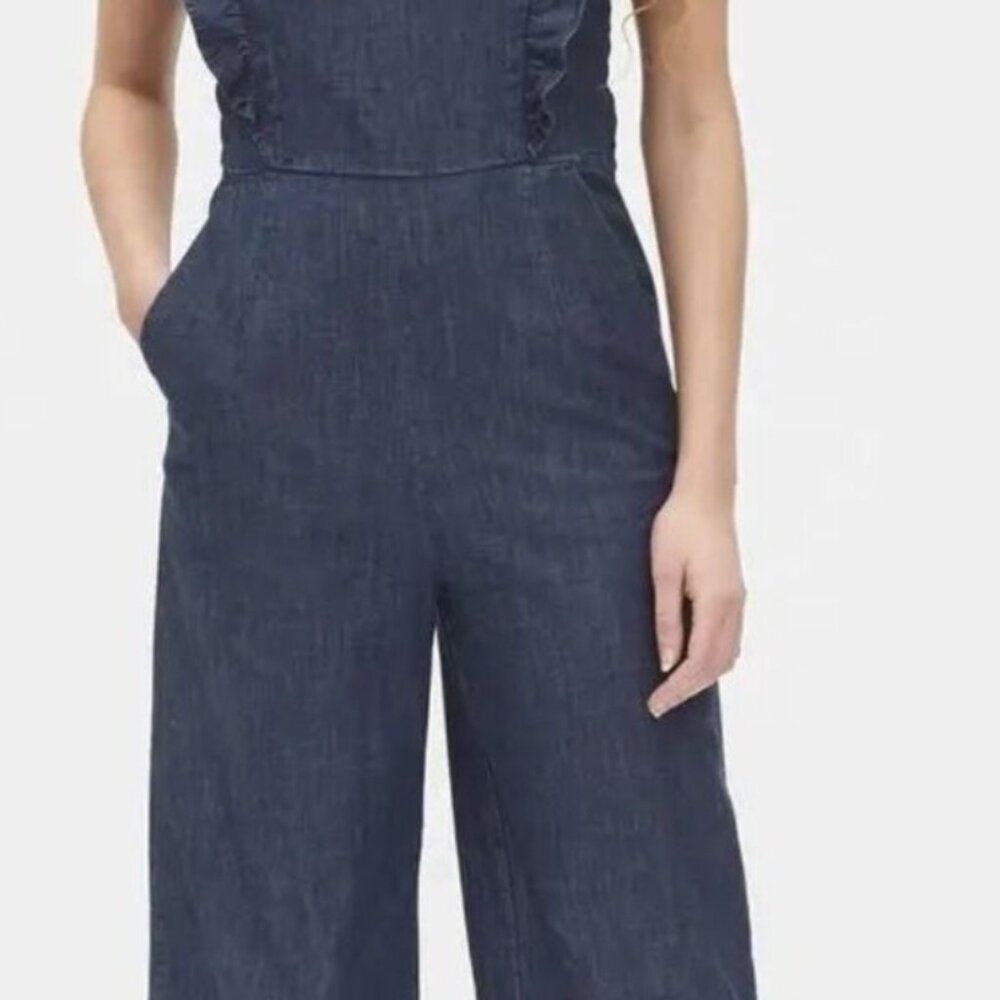 GAP wide leg side zip size 10 Jean Jumper